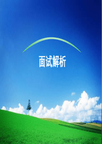 老师的面试解析