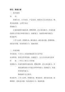 胜任素质模型与招聘——渠道主管