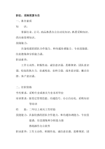 胜任素质模型与招聘——采购预算专员
