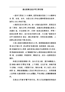 4篇县公安局2023年工作计划要点