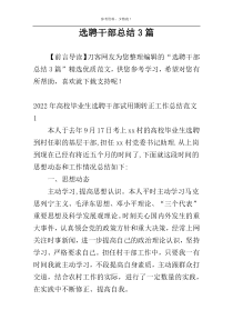 选聘干部总结3篇