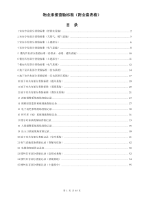 物业承接查验标准(附全套表格)（DOC65页）
