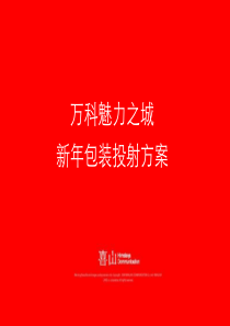 万科魅力之城新年包装投射方案
