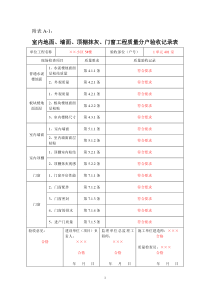 江苏分户验收表格(XXXX)范例[1]