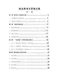 物业新项目管理方案
