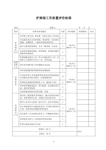护理管理评价标准表格)