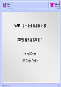 ARIS用于企业流程设计和SAP架构的著名软件