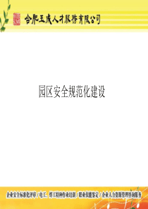 XX工业园安全规范化园区建设