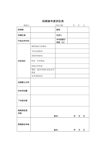 经销商年度评估表