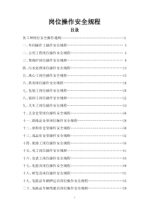化工企业岗位操作安全规程（DOC60页）