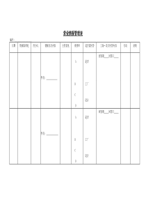 营业情报管理表