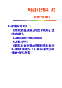 职业健康安全管理体系规范
