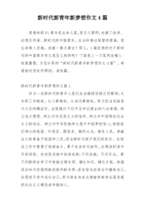 新时代新青年新梦想作文4篇