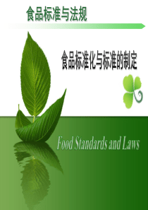3食品标准化与标准的制定