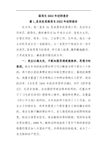 3篇县发改局副局长2022年述职报告