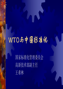 WTO与中国标准化(1)