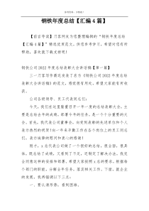 钢铁年度总结【汇编4篇】