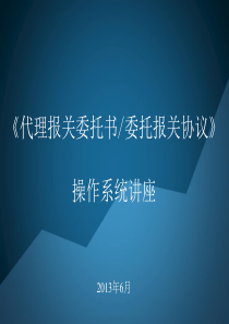 申请电子报关委托书流程1（PPT44页)