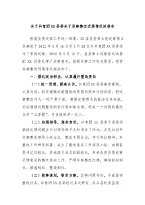 关于共青团XX县委关于巡察整改进展情况的报告