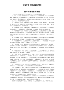会计报表编制说明