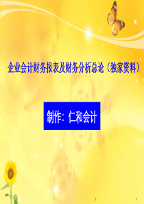 企业会计财务报表及财务分析总论(独家资料)