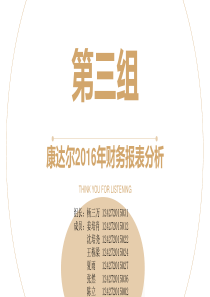 公司理财之康达尔财务分析（PPT33页)