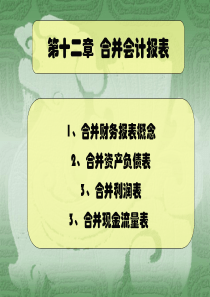 第12章 企业合并会计报表