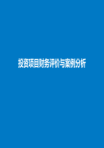 投资项目财务评价与案例分析
