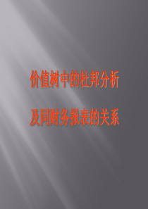 某房地产公司财务报表
