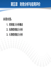 第五章_财务分析与信用评价