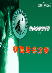 营销加速度培训-销售财务分析