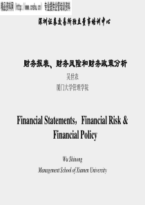 财务报表、财务风险、财务政策分析(1)