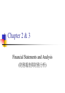 财务报表与财务分析(中英文)