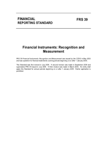 财务报表标准金融证券： 公认和测量(1)