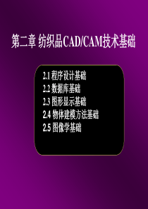 第二章纺织CAD开发环境与理论基础