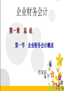 企业财务会计概述