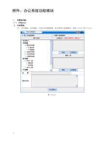 OA办公系统功能模块介绍（DOC49页）
