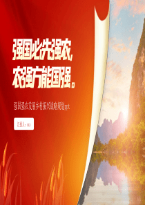 强国强农发展乡村振兴战略规划PPT模板