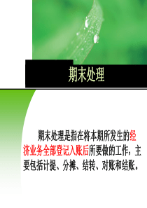 会计电算化系统 期末处理