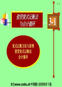 会计课件--借贷复式记账法与会计循环（PPT 50页）