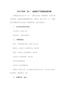 2023年庆五一全县职工气排球比赛方案