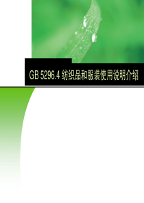 GB52964服装标识要求PPT