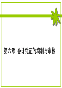 第六章会计凭证的填制与审核