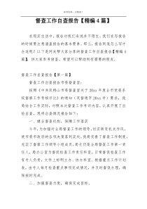 督查工作自查报告【精编4篇】