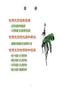信用风险控制原理