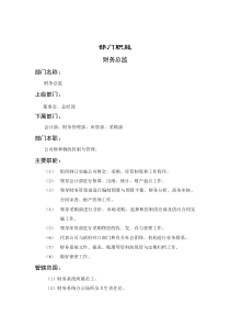 计财部财务总监