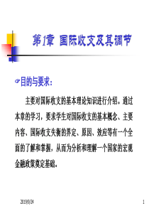 1国际收支与调节