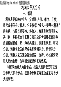 利润表及其分析(1)