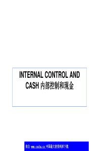 CASH 内部控制和现金(ppt 43)英文版(1)