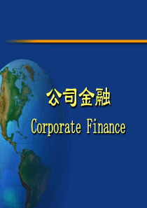 公司理财第一章课件